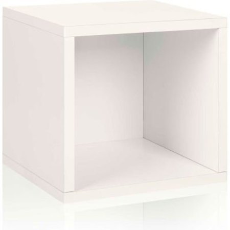 WAY BASICS Way Basics Eco Stackable Storage Cube, White BS-285-340-320-WE